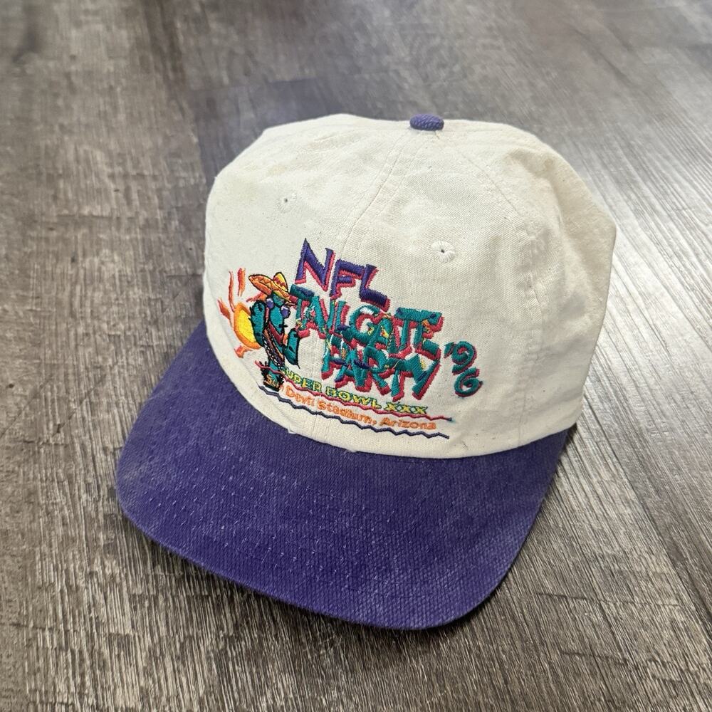 VTG 90s Super Bowl NFL Tail Gate Party Arizona Vintage 1996 Snapback Hat